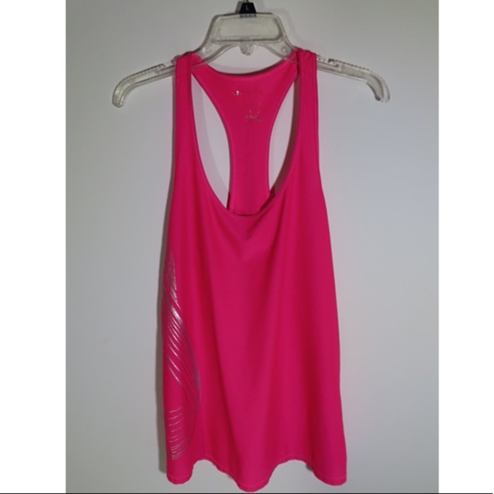 Brand new, pink breast cancer track back tank